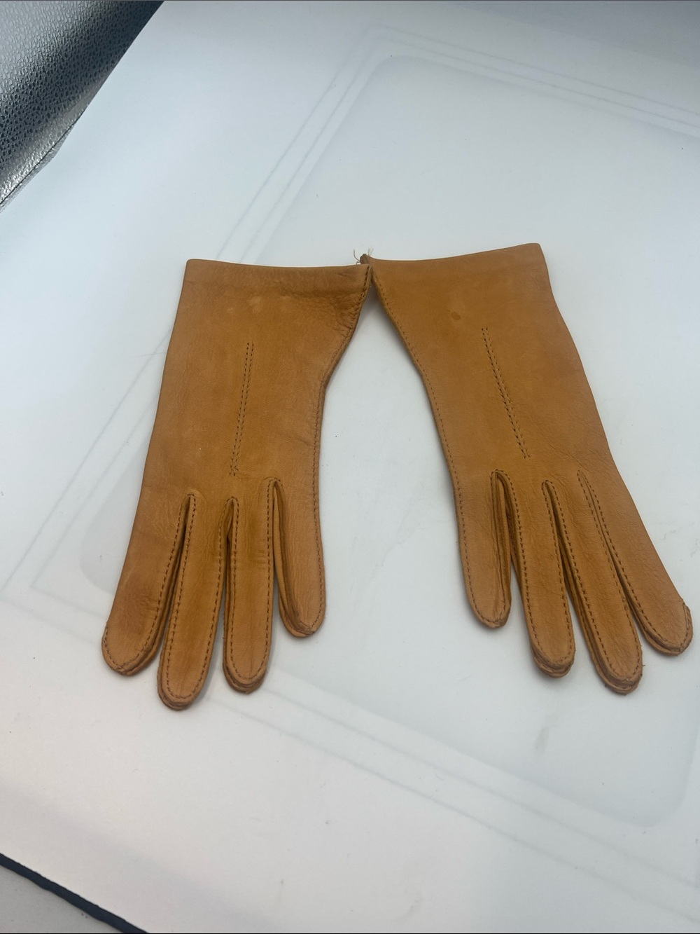 New Tan Deerskin Leather Gloves Size 7